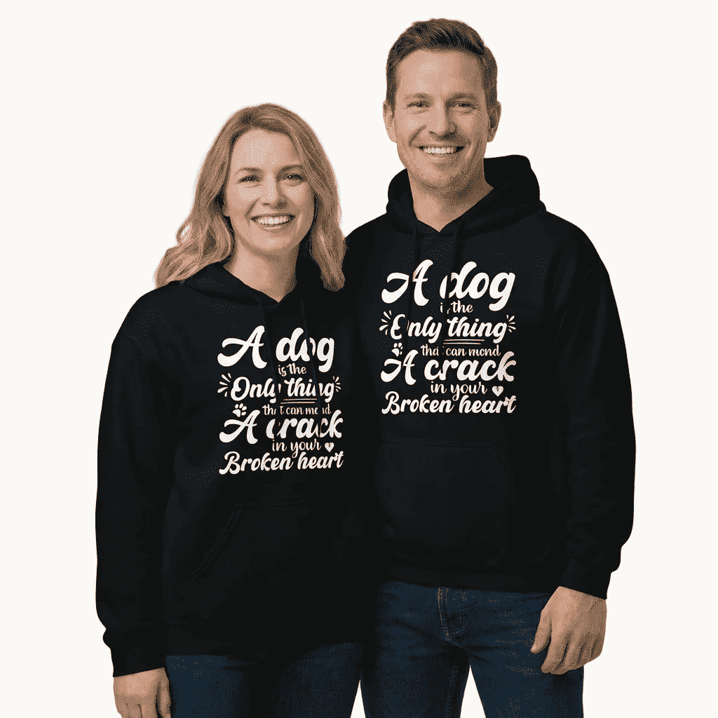 A Dog is the Only Thing that can mend a Crack in Your Broken Heart Hoodie