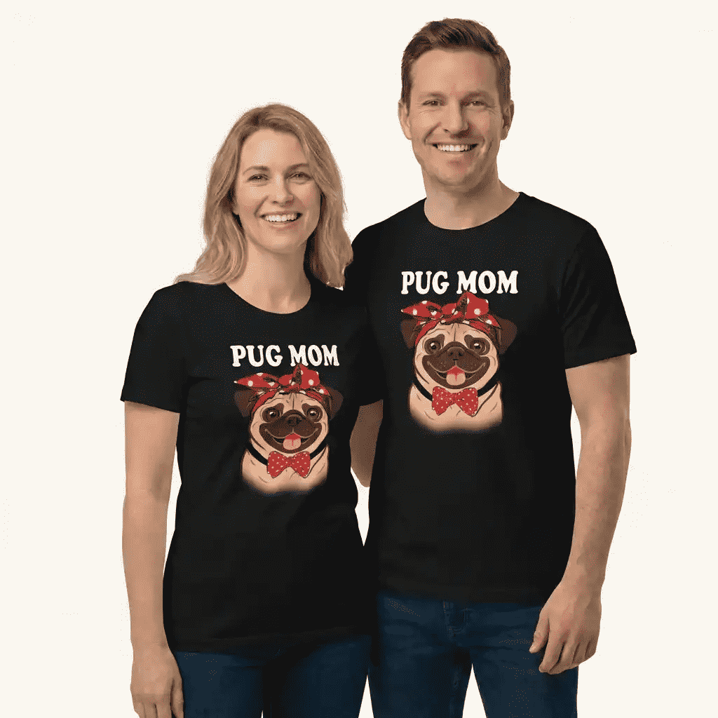Pug Dog Mom T-Shirt