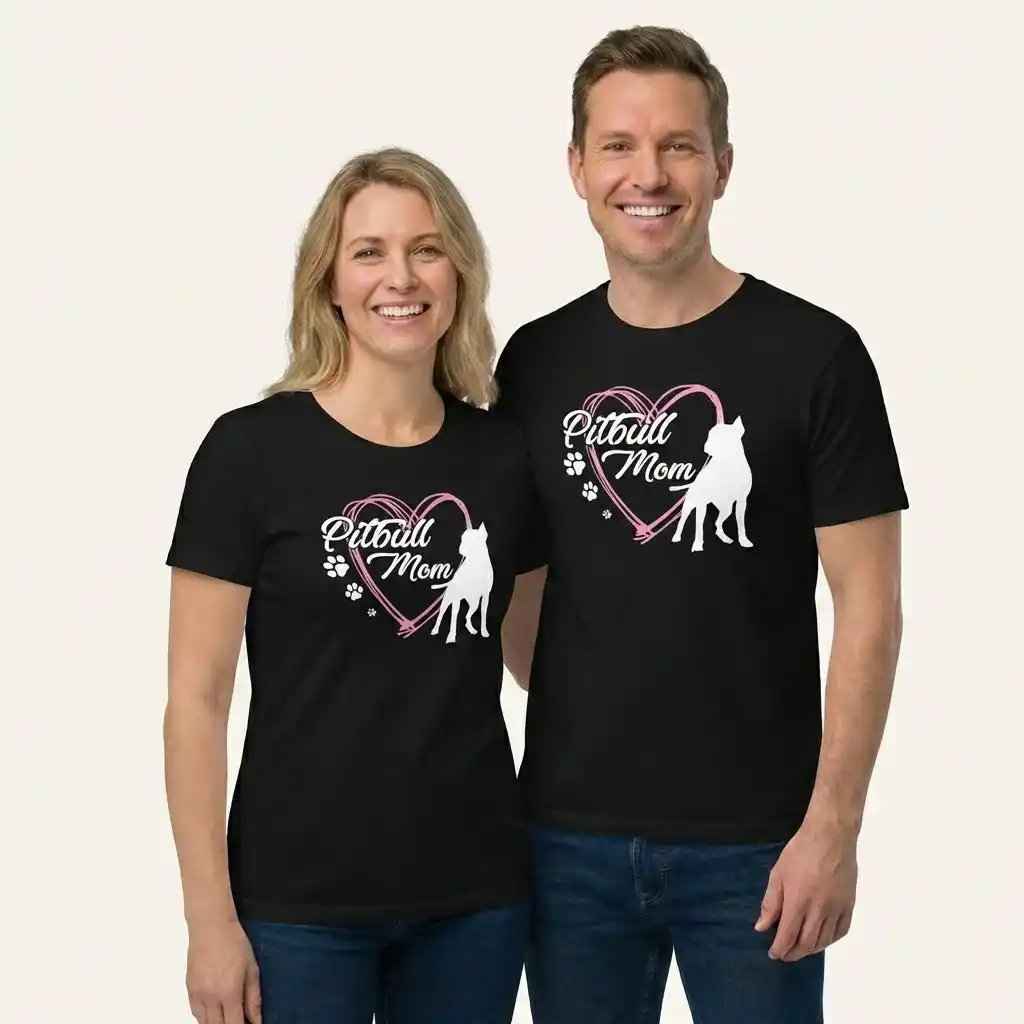Pitbull Dog Mom T-Shirt