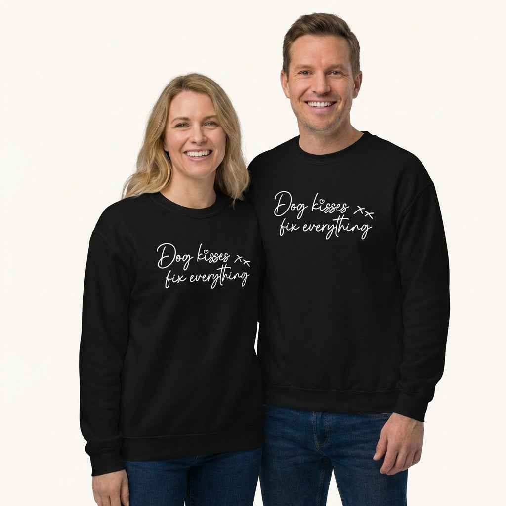 Dog Kisses Fix Everything Unisex Sweatshirt
