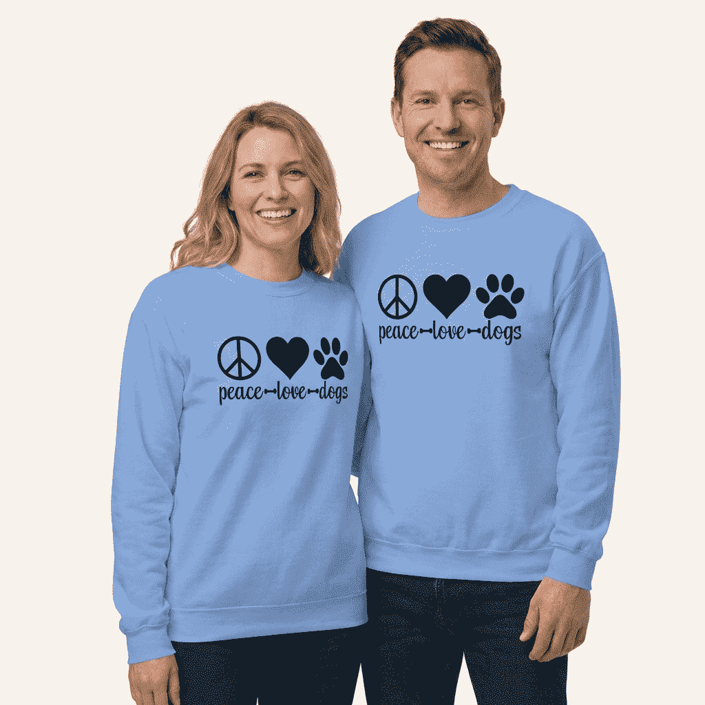 Peace Love Dogs Unisex Sweatshirt