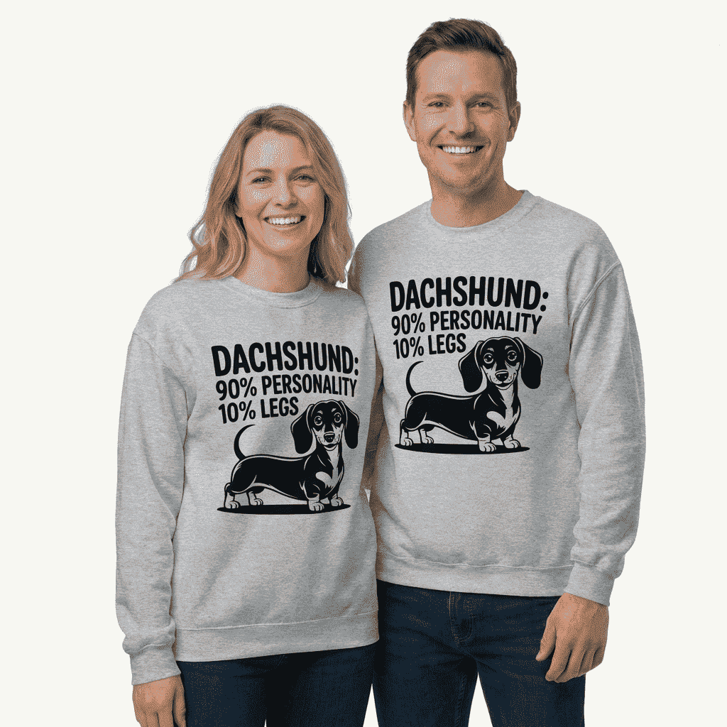 Dachshund: 90% Personality 10% Legs Sweatshirt