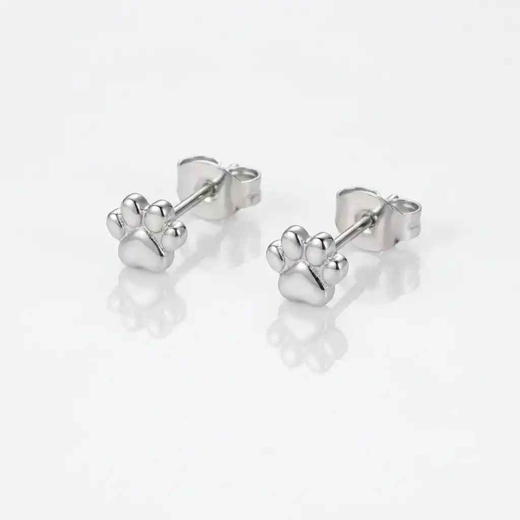 Dog Paw Print Earrings