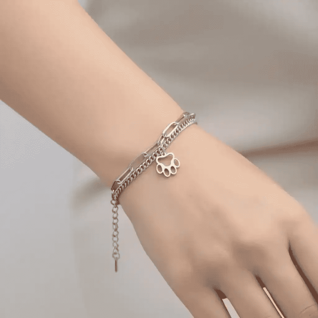 Stacked Paw Bracelet