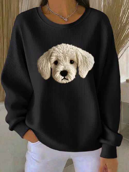 Dog Print Casual Top