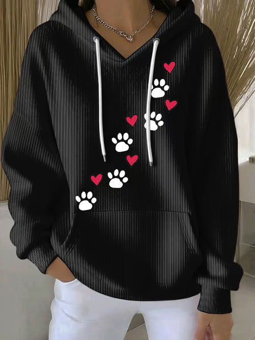 Retro Casual Dog Hoodie