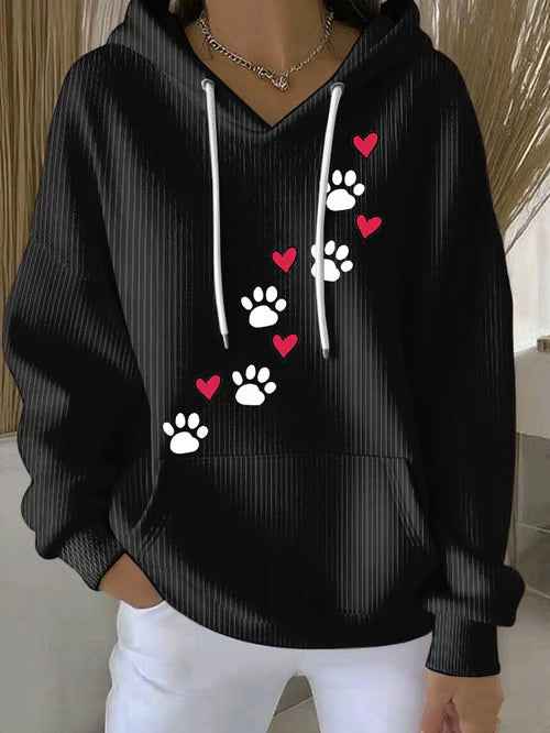 Retro Casual Dog Hoodie