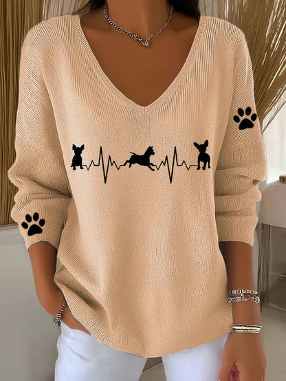 Casual Chihuahua Knit Top