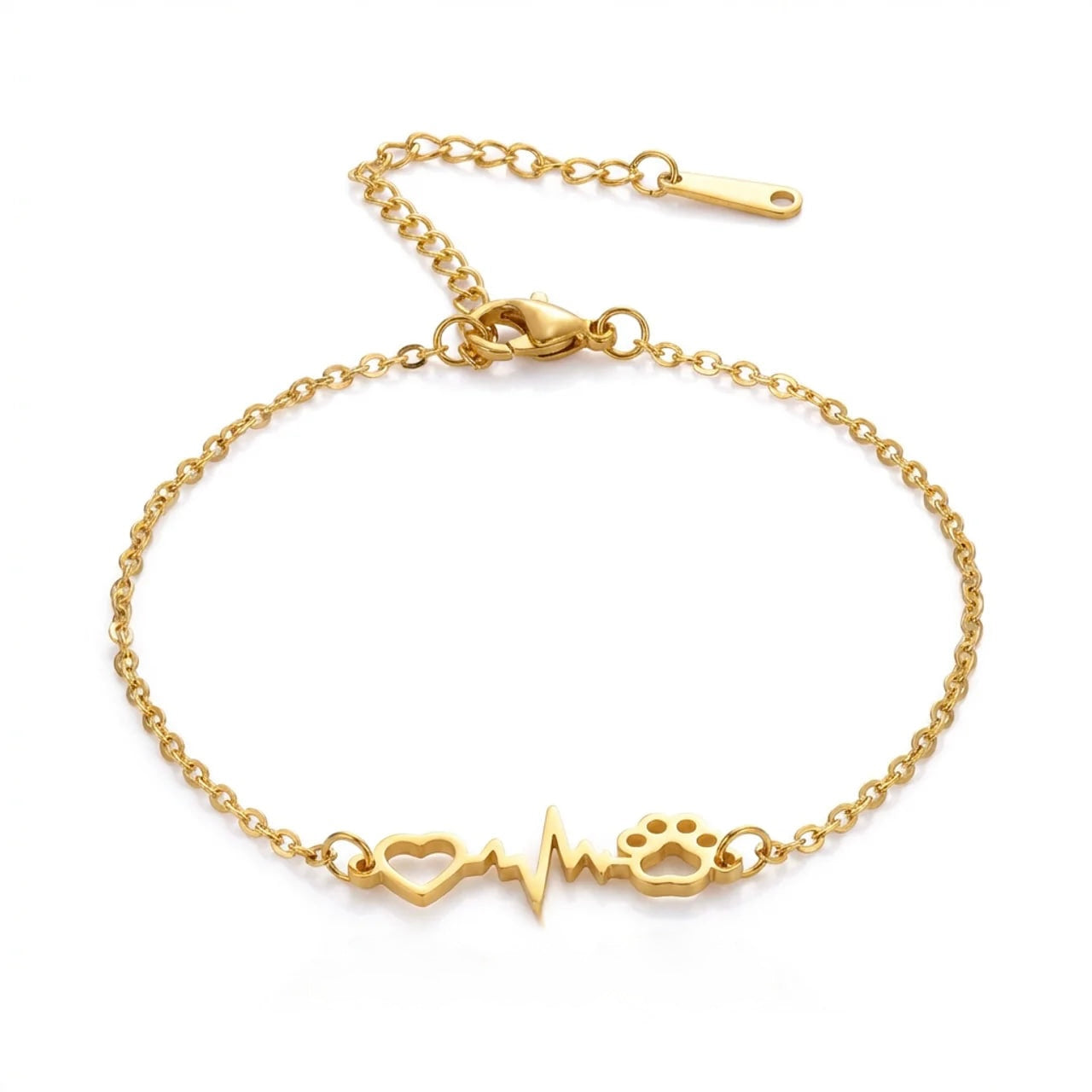 Cat Free Lifeline Heart Bracelet