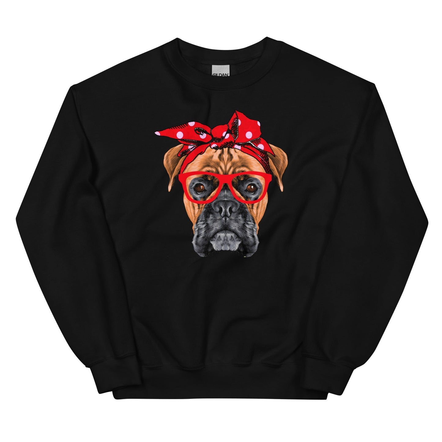 Boxer Mom Cute Face Unisex Sweatshirt