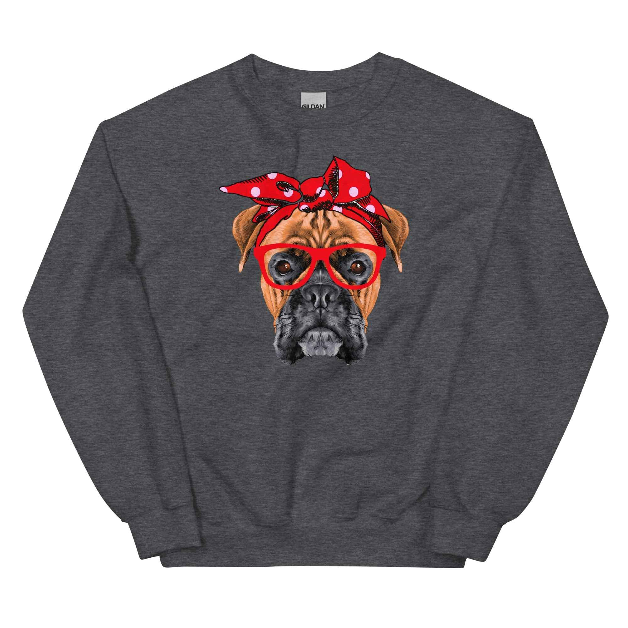 Boxer Mom Cute Face Unisex Sweatshirt