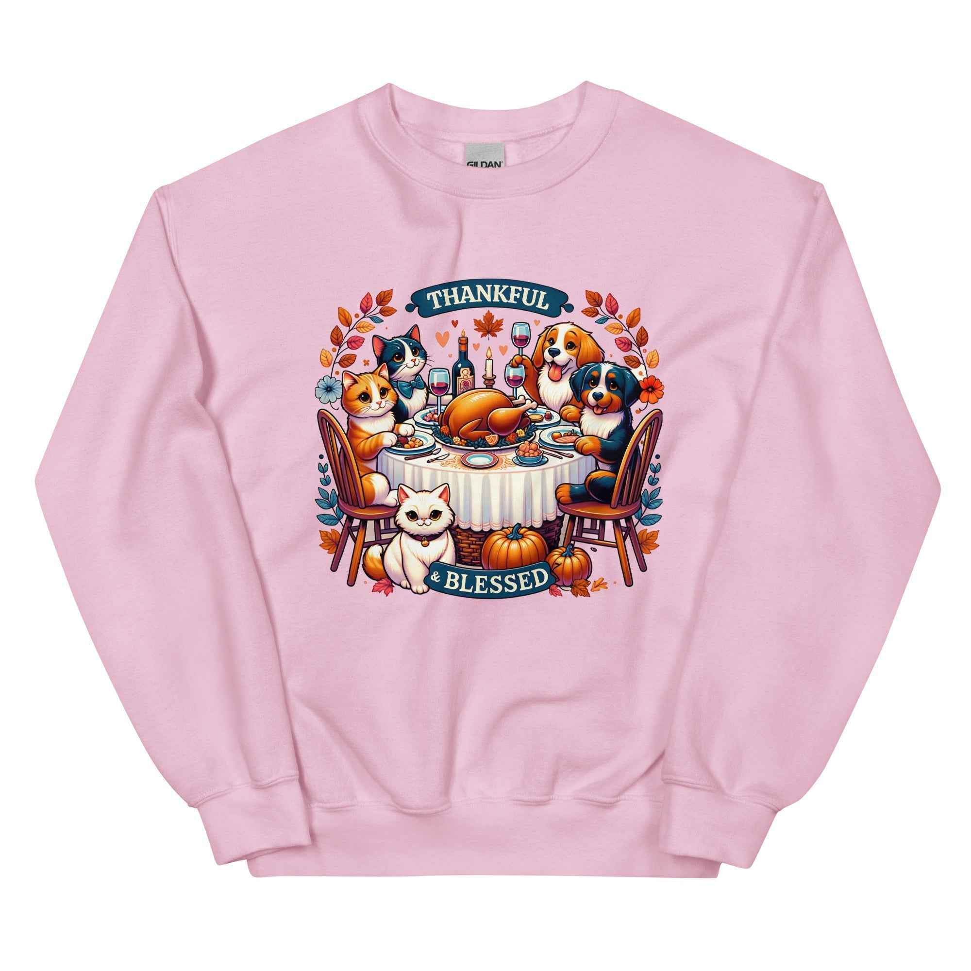 Thankful & Blessed for Pets Sweatshirt for Dog Lovers