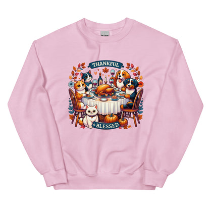 Thankful & Blessed for Pets Sweatshirt for Dog Lovers