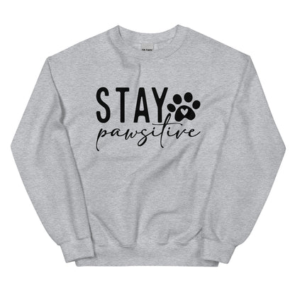Stay Pawsitive Sweatshirt for Dog Lovers