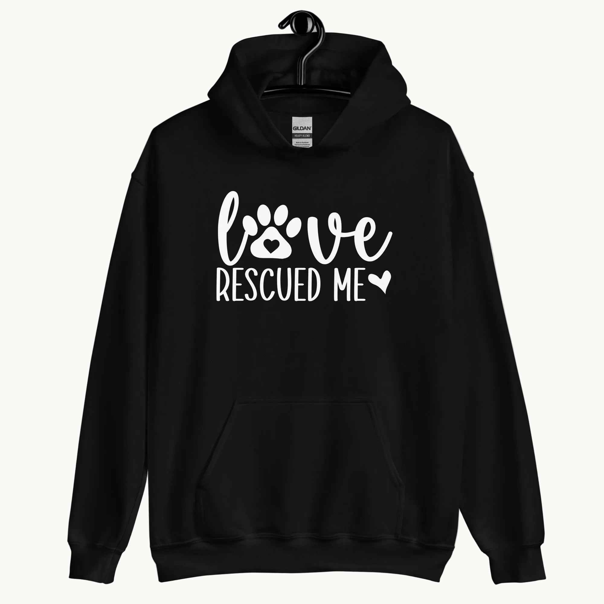 Love Rescued Me Unisex Hoodie for Dog Lovers