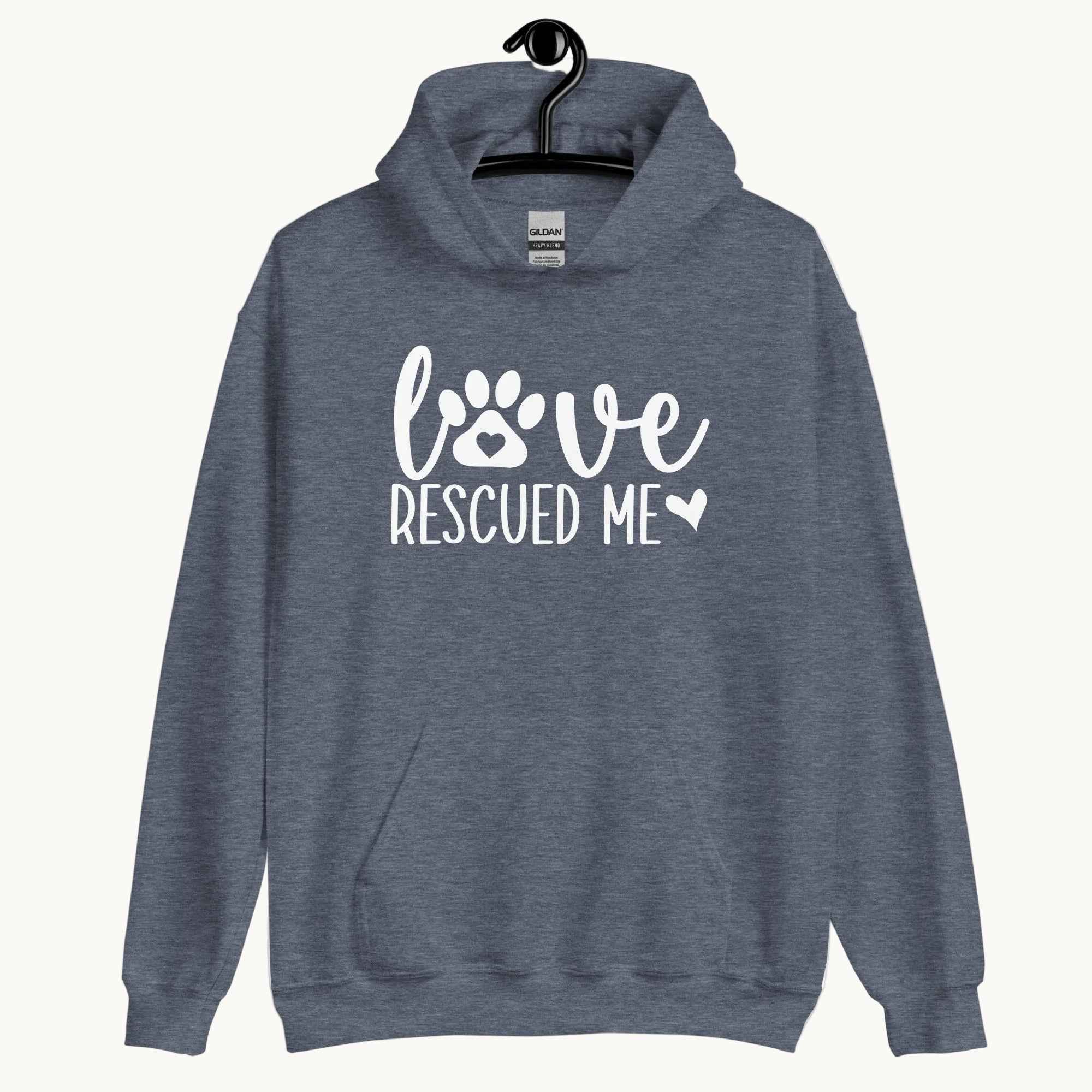 Love Rescued Me Unisex Hoodie for Dog Lovers