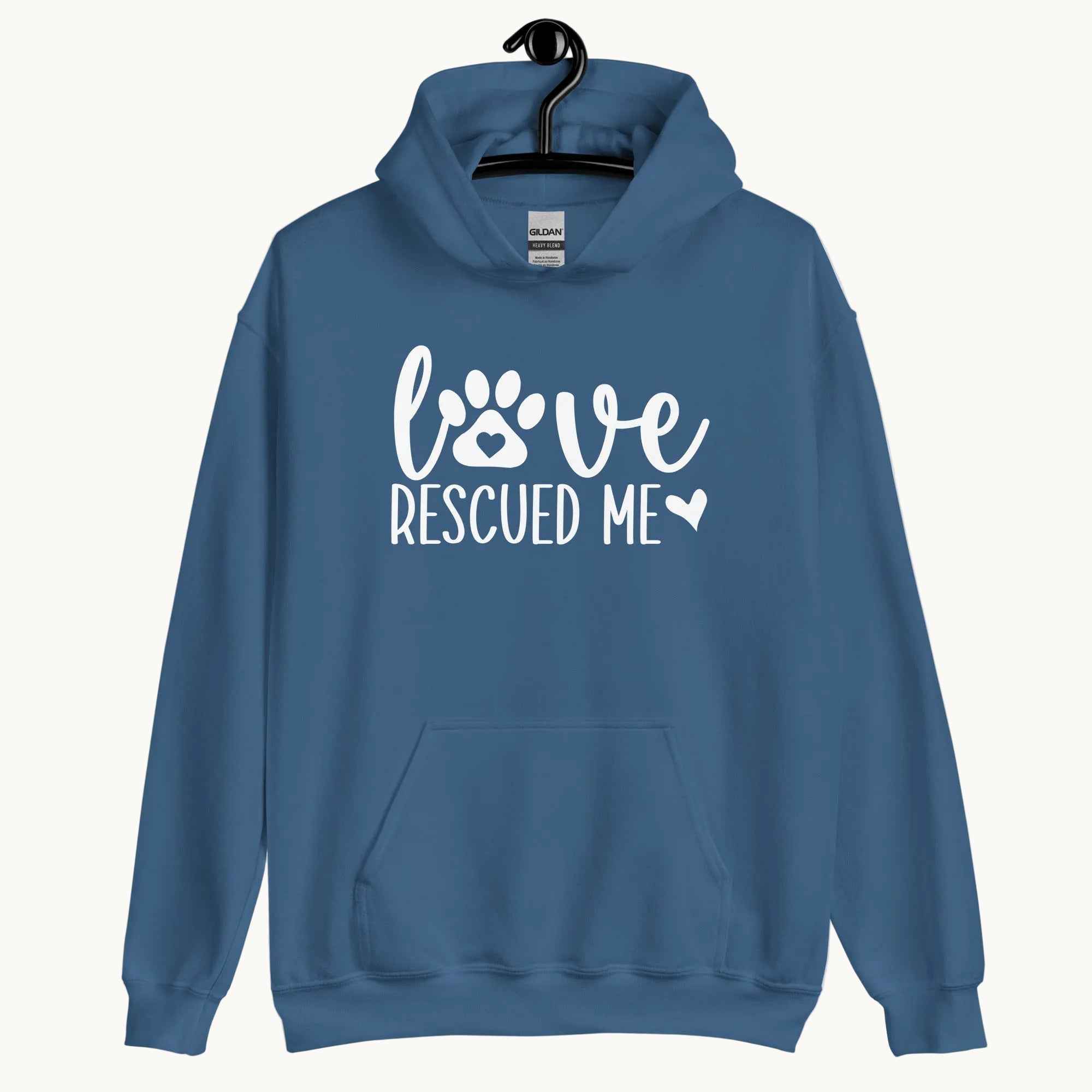 Love Rescued Me Unisex Hoodie for Dog Lovers