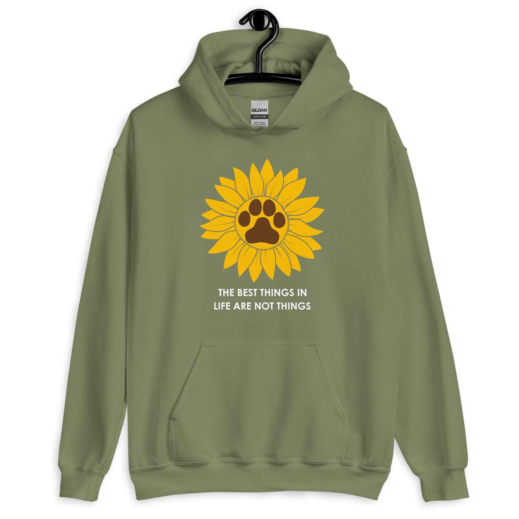 The Best Things in Life are Not Things Dog Lovers Hoodie