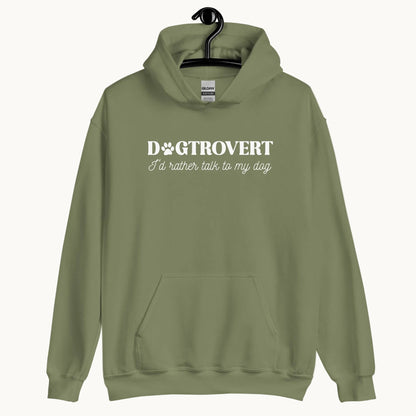 Dogtrovert I'd Rather Talk to My Dog Unisex Hoodie