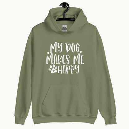 My Dog Makes Me Happy Dog Lovers Hoodie