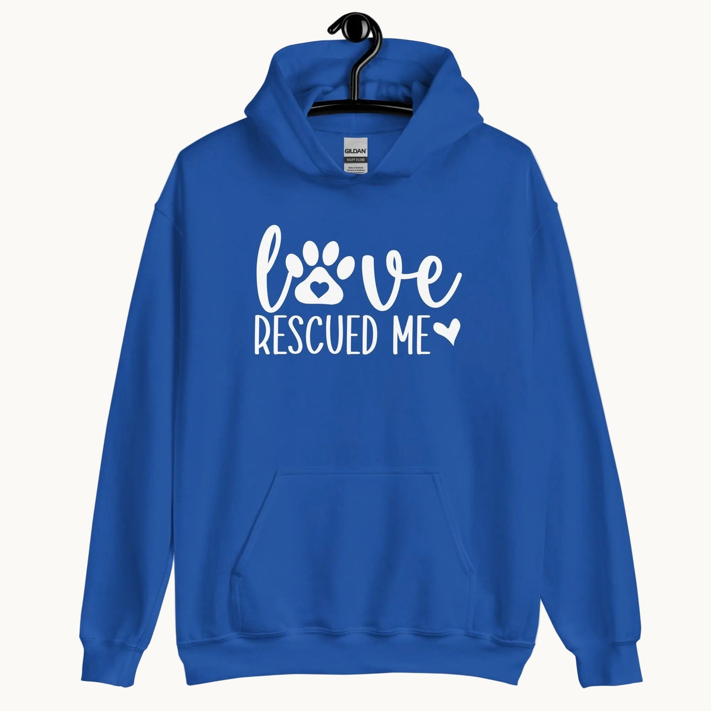 Love Rescued Me Unisex Hoodie for Dog Lovers