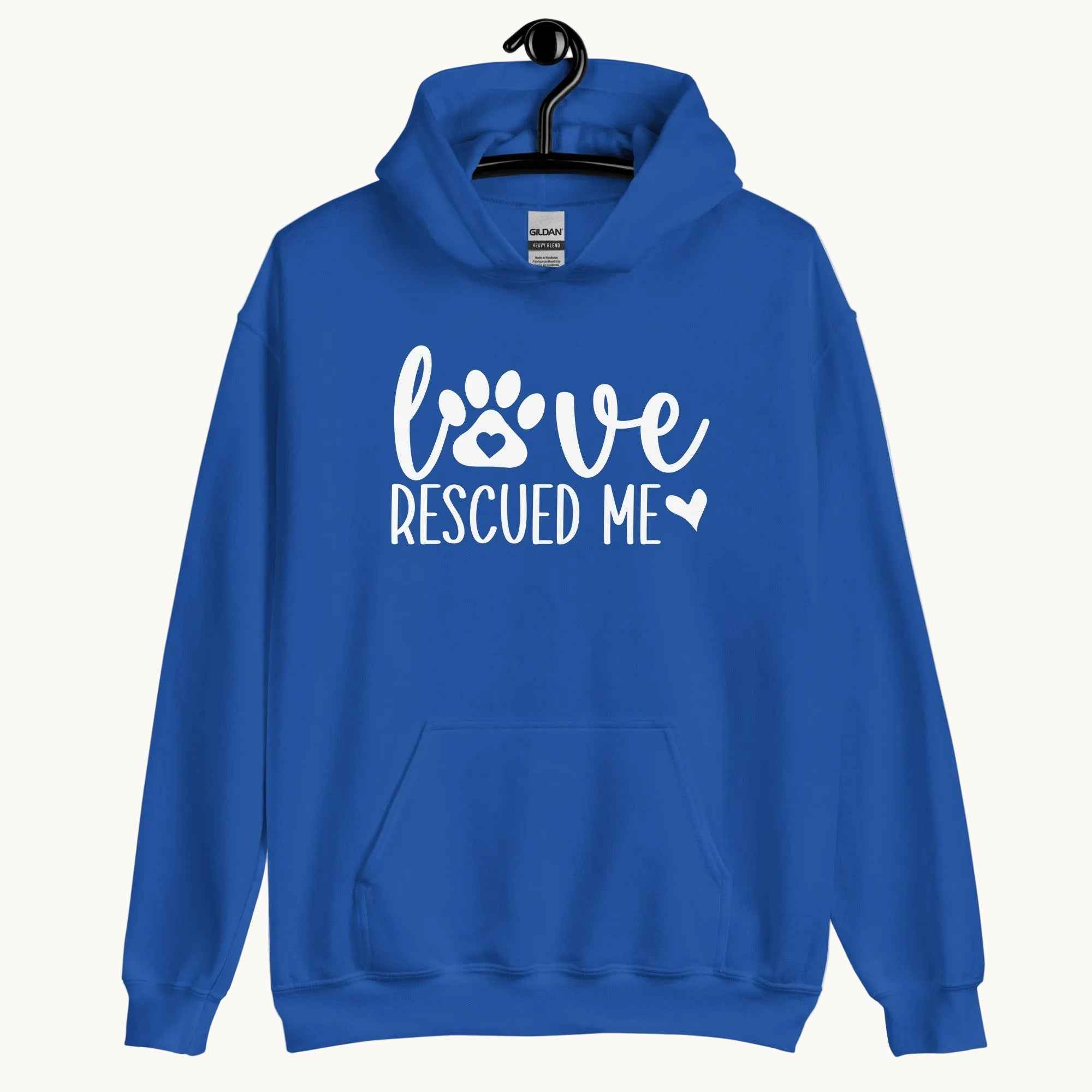 Love Rescued Me Unisex Hoodie for Dog Lovers