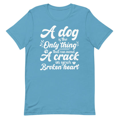 A Dog is the Only Thing that can mend a Crack in Your Broken Heart T-Shirt