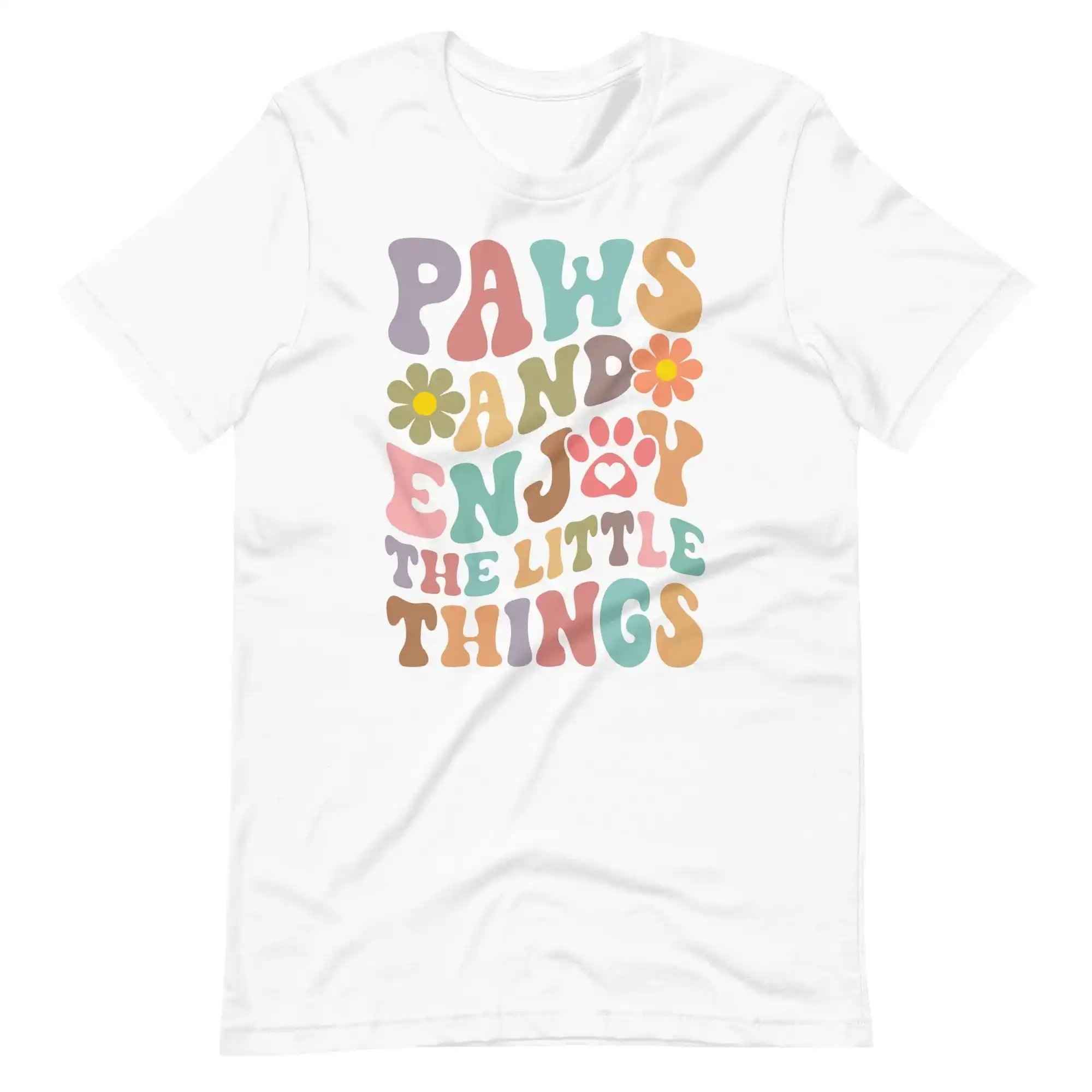 Paws and Enjoy The Little Things Dog Lovers Tee