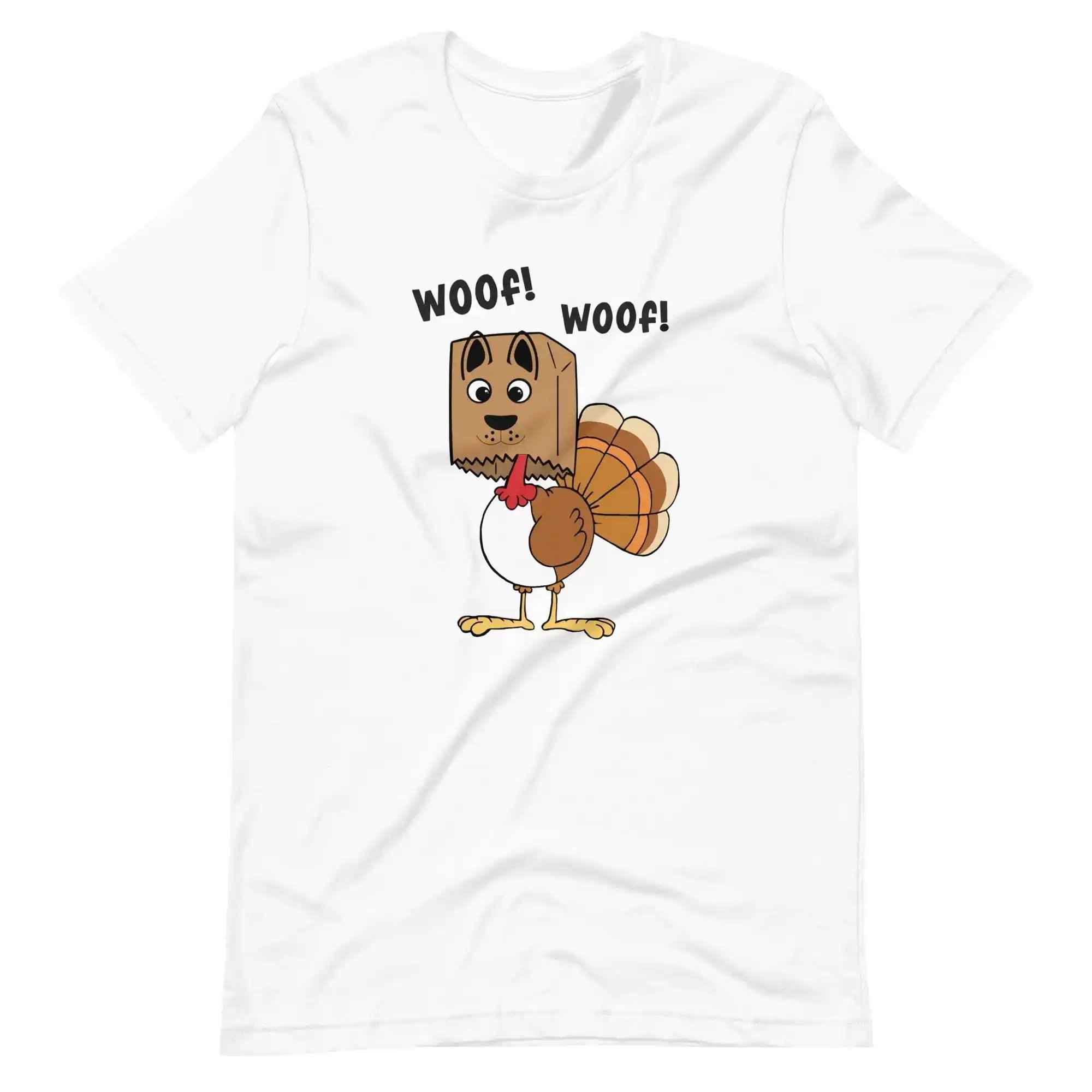 Woof Woof Turkey Dog Thanksgiving T-Shirt